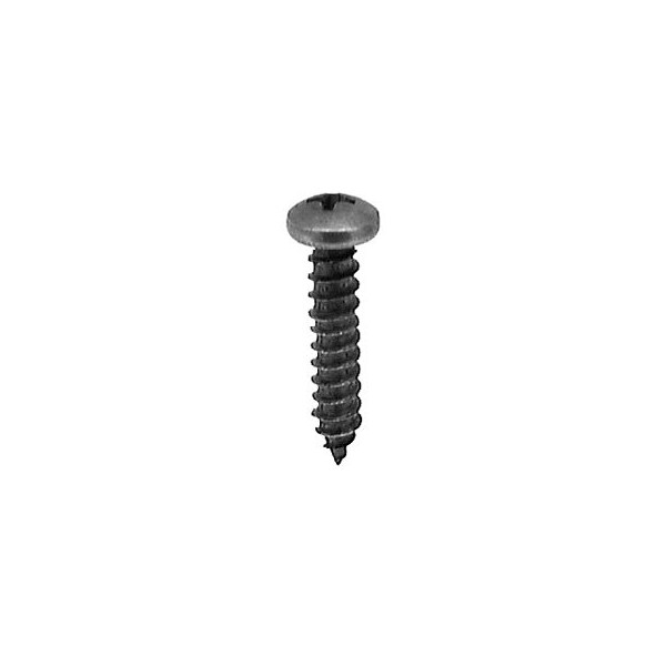 Auveco Self-Drilling Screw, #8 x 3/4 in, Black Oxide Steel Pan Head Phillips Drive AV10181 - main